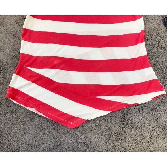 CAbi Carousel Striped Sleeveless Blouse Asymmetrical hem sz XS - Picture 4 of 10